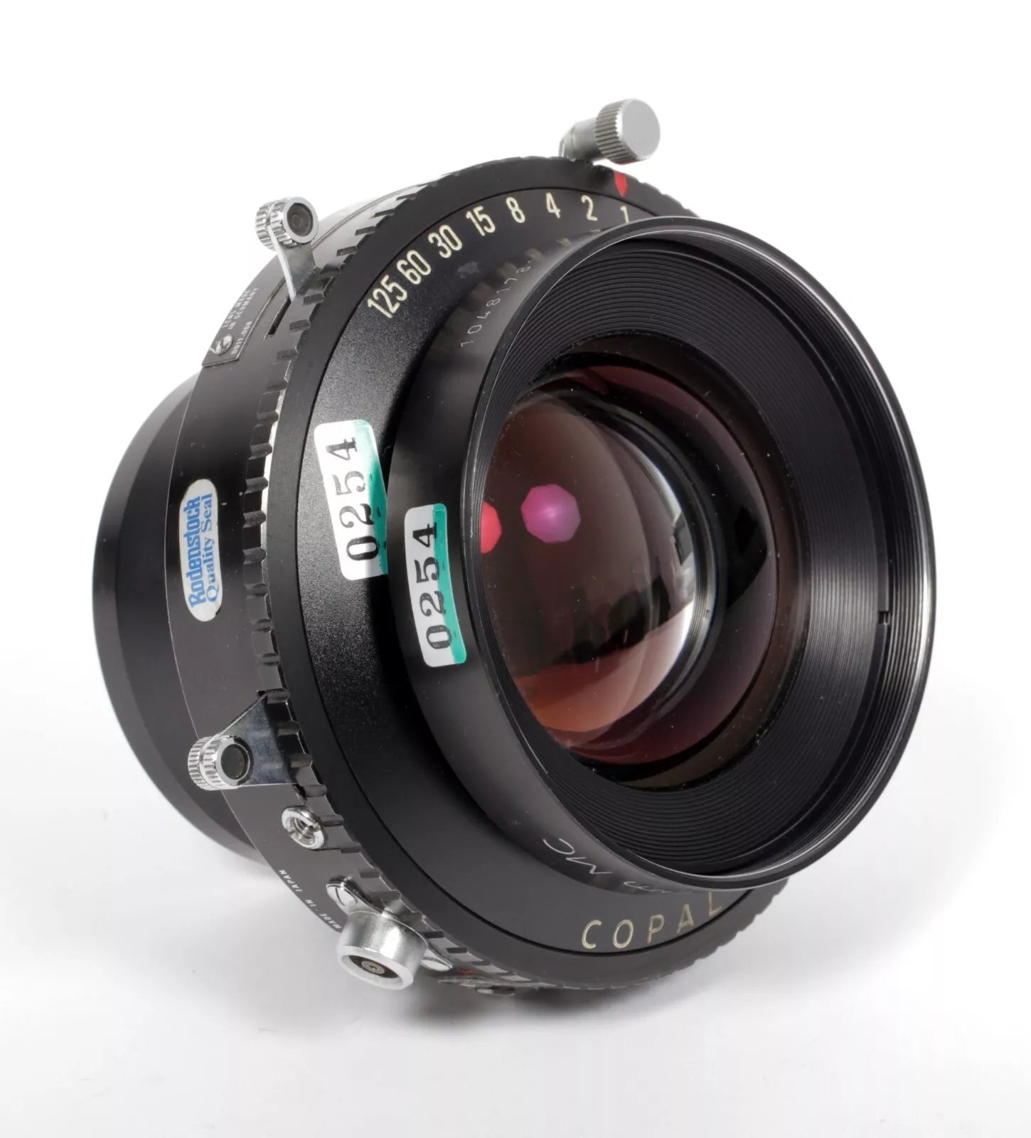 Rodenstock Sironar N MC 240mm F5.6 Lens in Copal #3 Shutter #0254 Rodenstock Sironar N MC 240mm F5.6 Lens in Copal #3 Shutter #0254